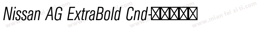 Nissan AG ExtraBold Cnd字体转换